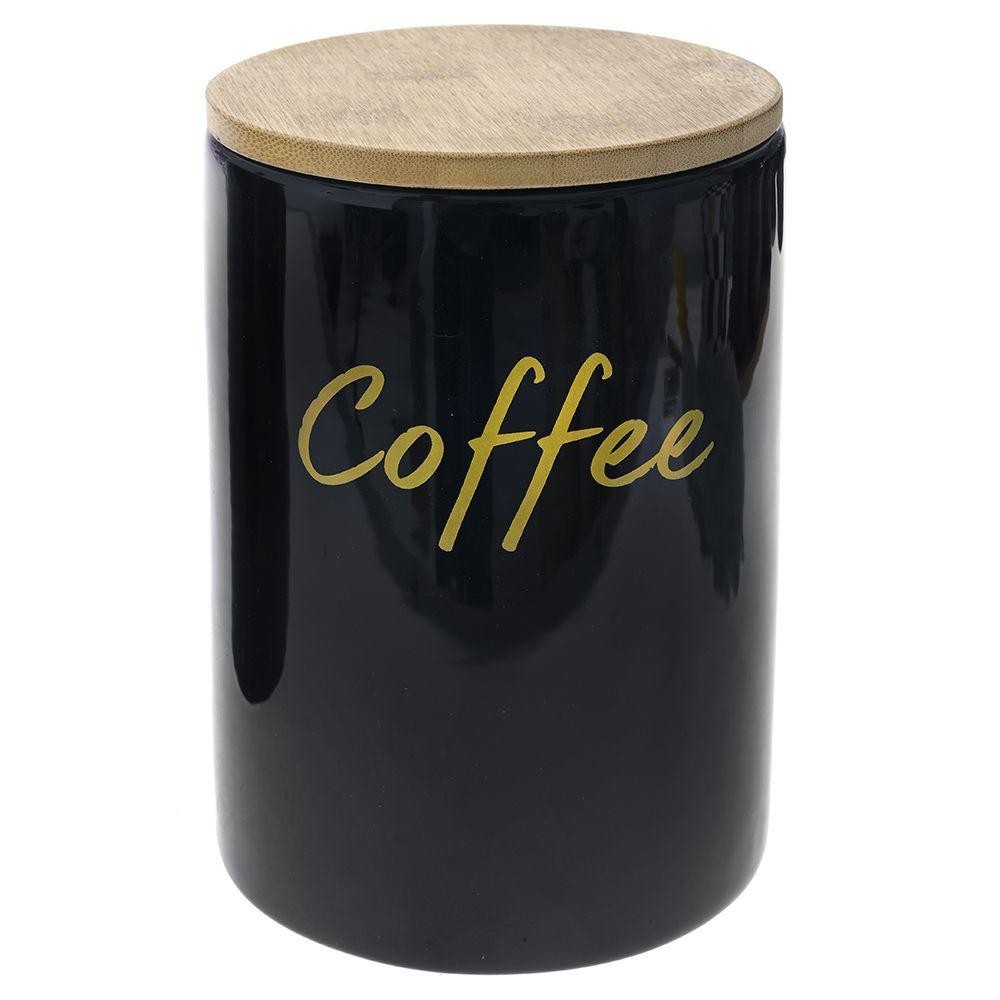 CONTENITORE CAFFE NERO CERAMICA 12X12X17